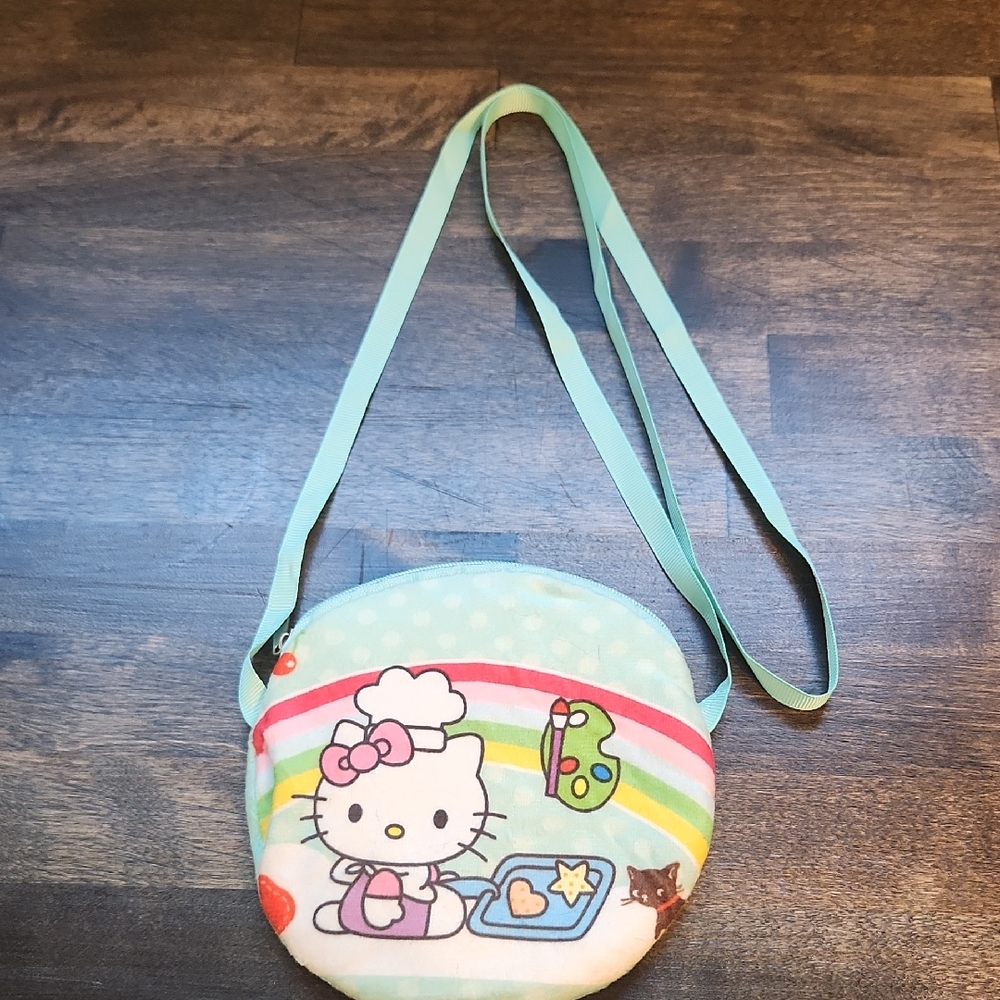 Hello Kitty Velvet Feel Purse - Baking And Painting With a Cat!
